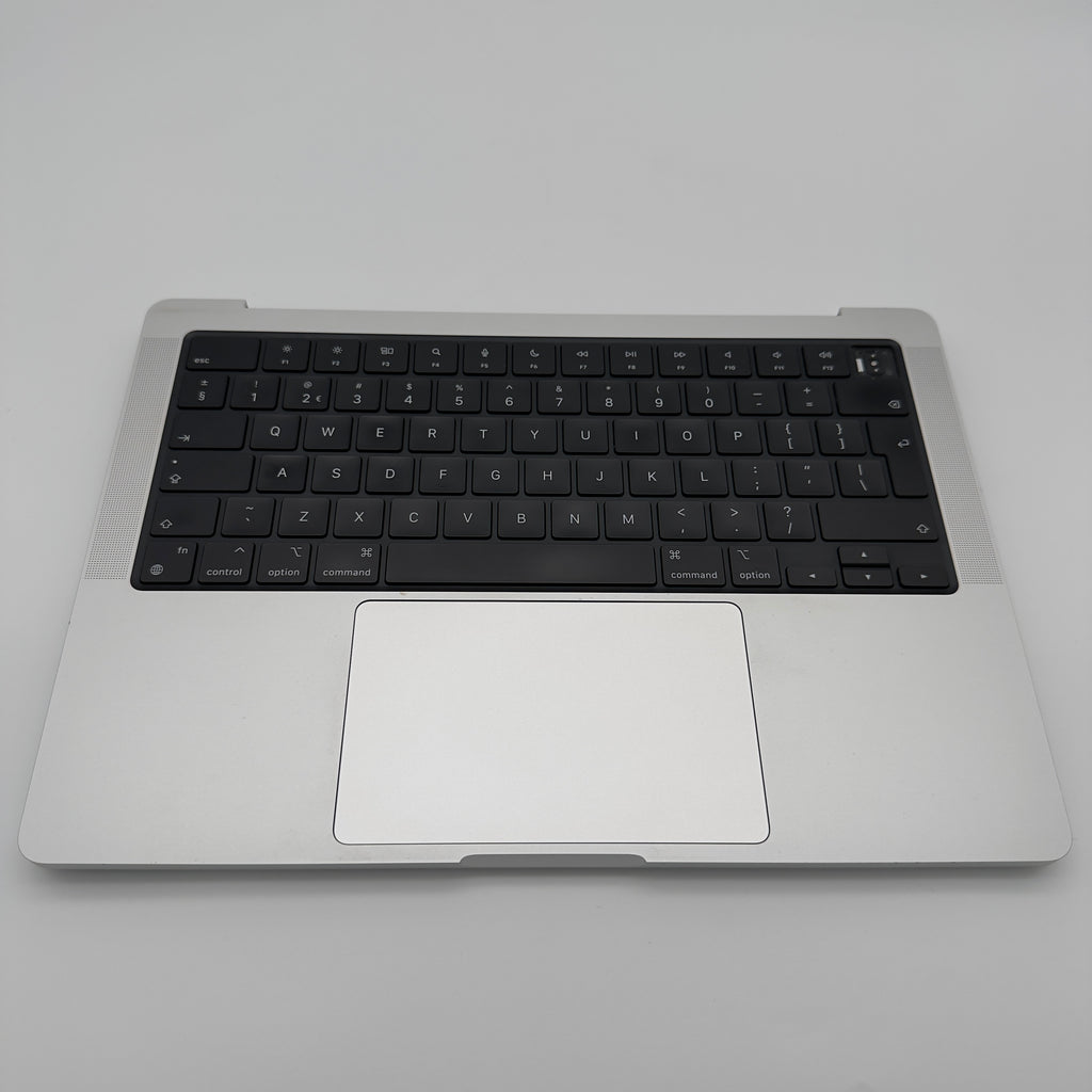 Complete topcase keyboard Macbook pro M1 14” A2442 silver (350 Cycles)