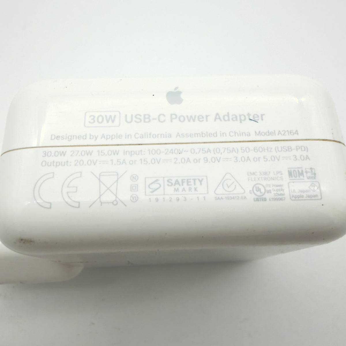 Original USB-C Apple adapter 30 watts